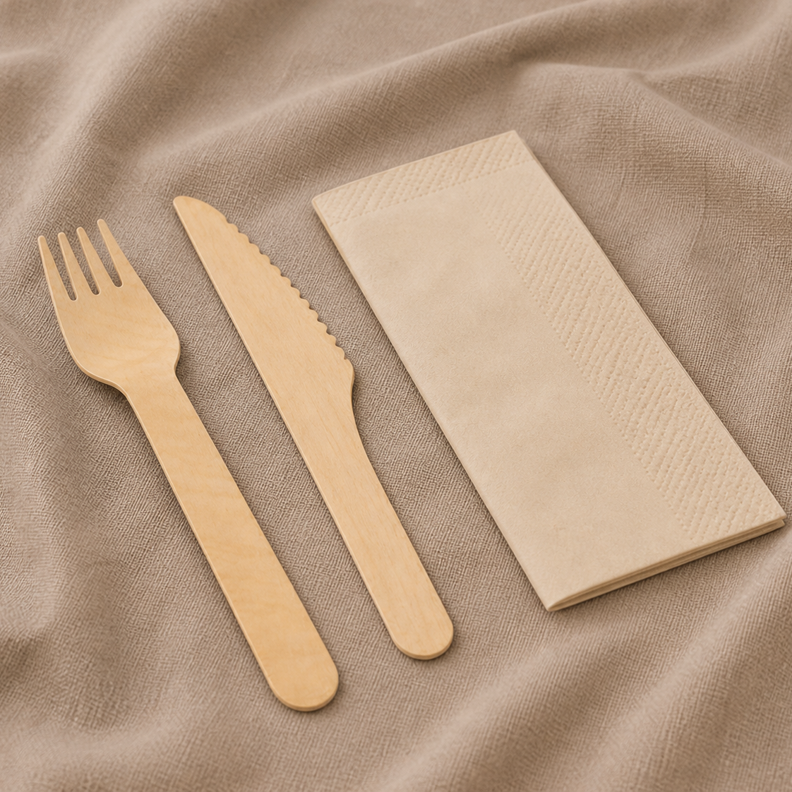 Knife, Fork & Napkin Cutlery (25 pcs)